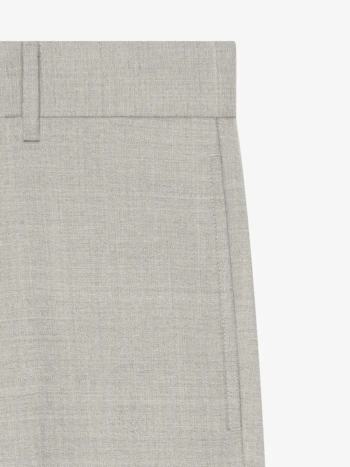 Tailored Pants In Wool Cloud Grey Men Givenchy Pants and Shorts