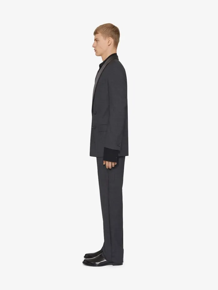 Tailored Pants In Wool Dark Grey Men Givenchy Pants and Shorts