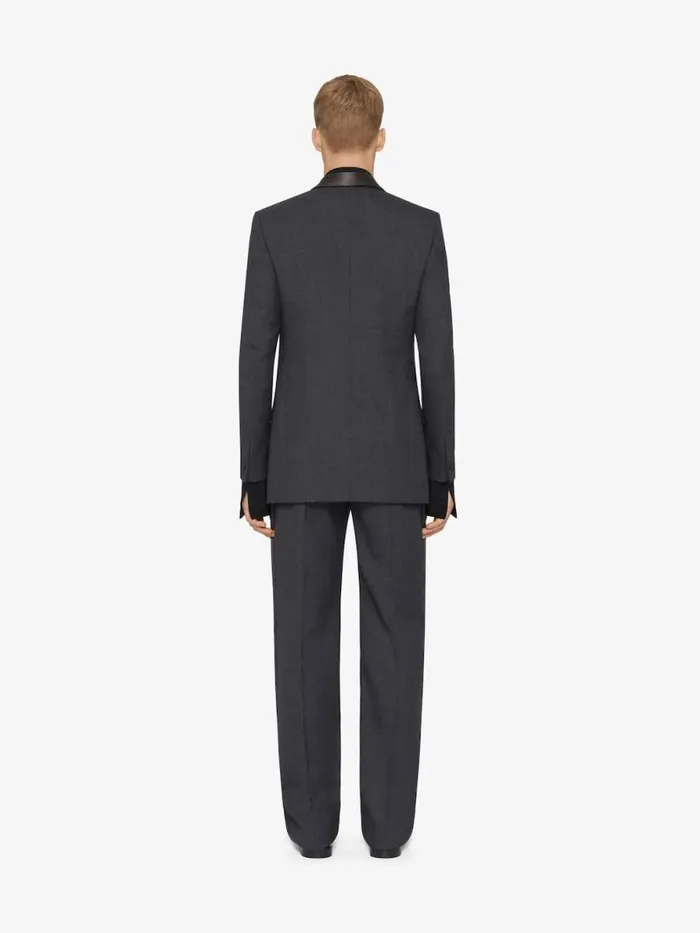 Tailored Pants In Wool Dark Grey Men Givenchy Pants and Shorts