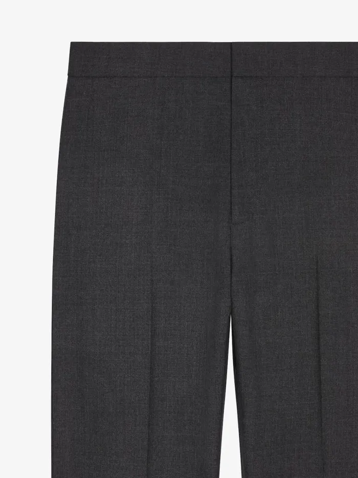 Tailored Pants In Wool Dark Grey Men Givenchy Pants and Shorts
