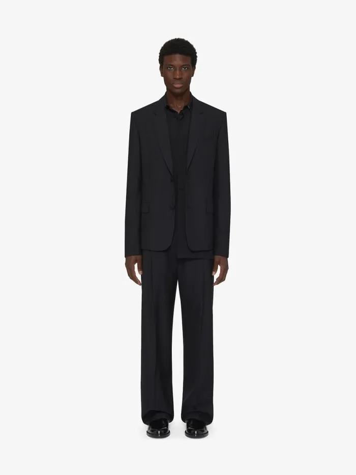 Tailored Pants In Wool With Lurex Stripes Black Men Givenchy Pants and Shorts Tailored Pants In Wool With Lurex Stripes Black Men Givenchy Pants and Shorts