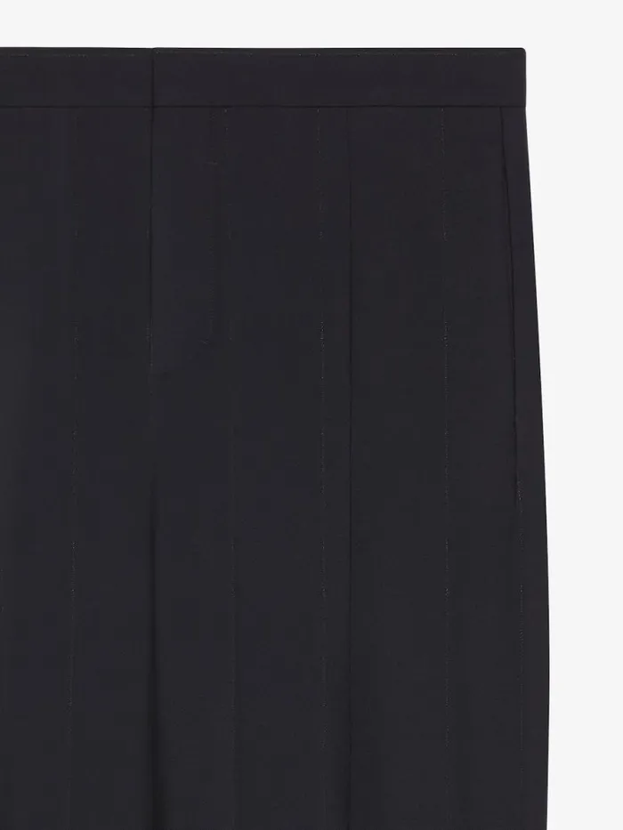 Tailored Pants In Wool With Lurex Stripes Black Men Givenchy Pants and Shorts