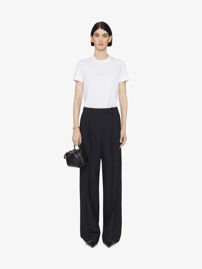 Tailored Pants In Wool With Lurex Stripes Black Women Givenchy Pants and Shorts Tailored Pants In Wool With Lurex Stripes Black Women Givenchy Pants and Shorts