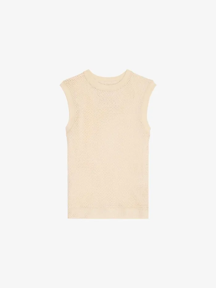 Tank Top In Mesh Off White Men Givenchy TShirts
