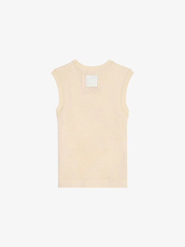 Tank Top In Mesh Off White Men Givenchy TShirts