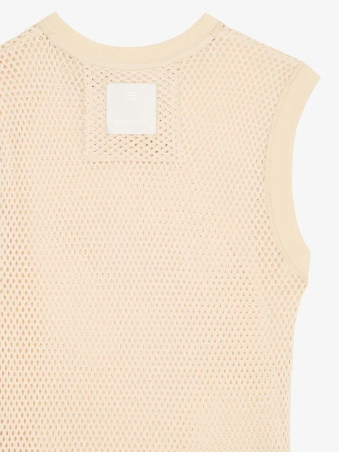 Tank Top In Mesh Off White Men Givenchy TShirts