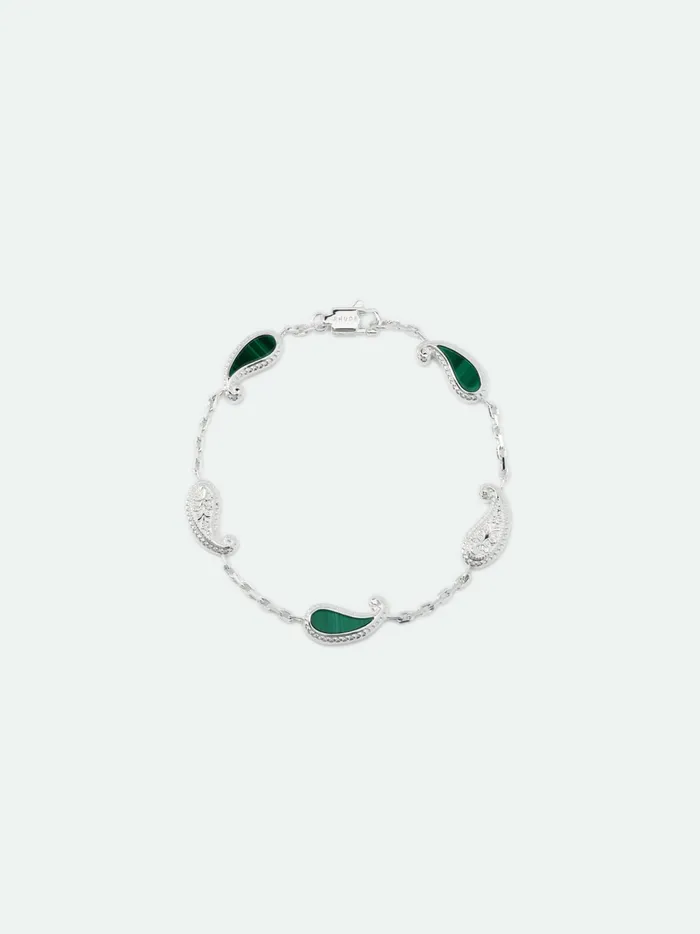 TEARS OF JOY BRACELET SILVERMALACHITE Unisex Rhude Jewelry