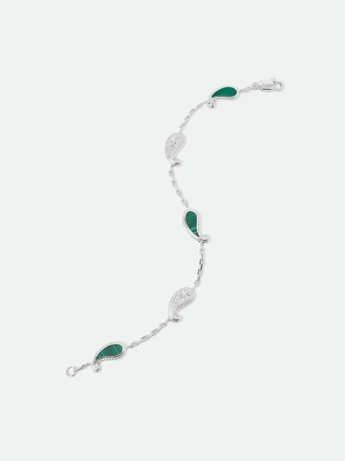 TEARS OF JOY BRACELET SILVERMALACHITE Unisex Rhude Jewelry