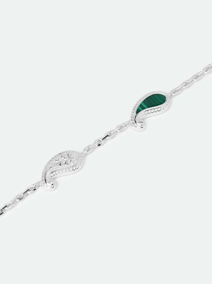 TEARS OF JOY BRACELET SILVERMALACHITE Unisex Rhude Jewelry