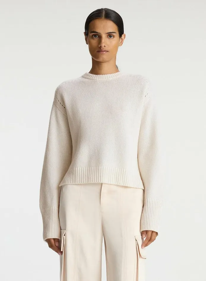 Tees and Tanks Women ALC Asher Cashmere Sweater Natural
