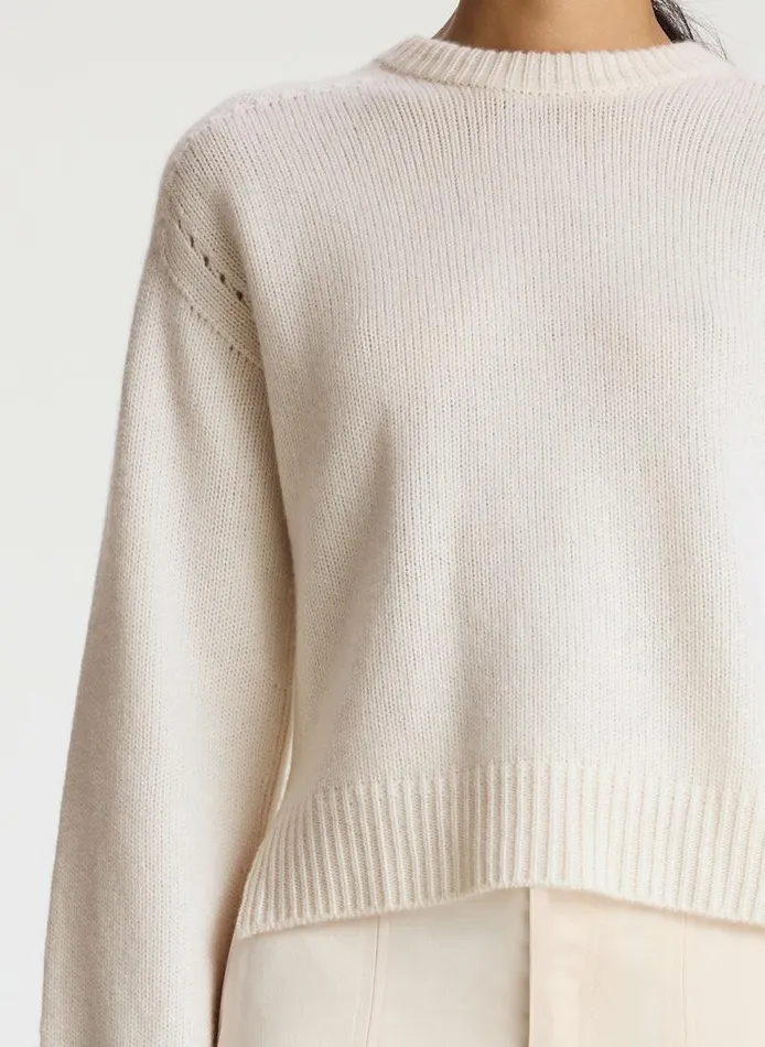 Tees and Tanks Women ALC Asher Cashmere Sweater Natural Tees and Tanks Women ALC Asher Cashmere Sweater Natural