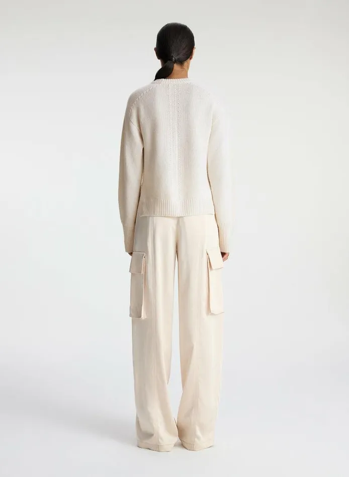 Tees and Tanks Women ALC Asher Cashmere Sweater Natural Tees and Tanks Women ALC Asher Cashmere Sweater Natural