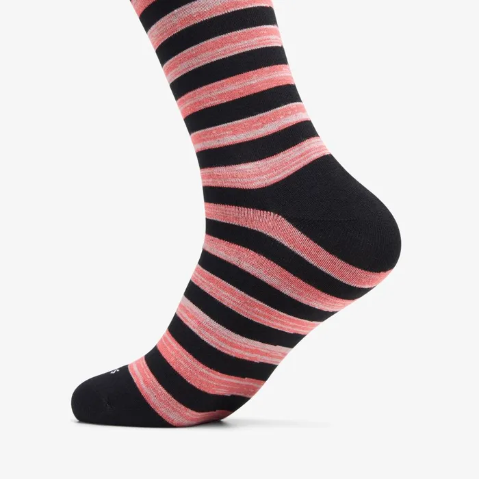 Thick Stripe Marled Crew Sock Coral Combination Men Clarks Accessories