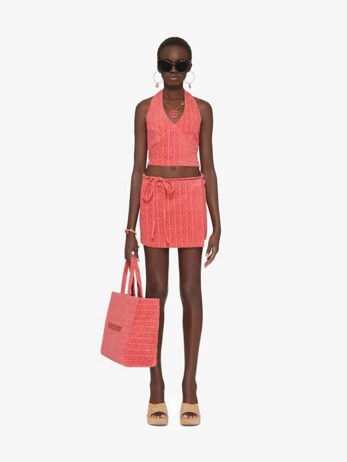 Top In 4g Cotton Towelling Coral Women Givenchy Tops and Shirts