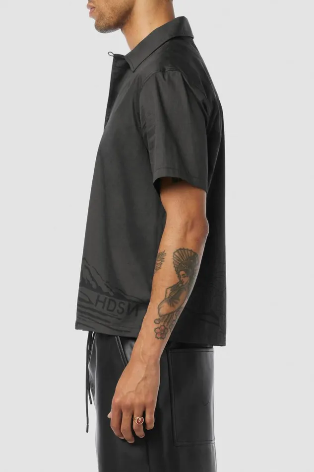 Tops and Sweaters Men Hudson Jeans Camp Shirt Night Palm Tops and Sweaters Men Hudson Jeans Camp Shirt Night Palm