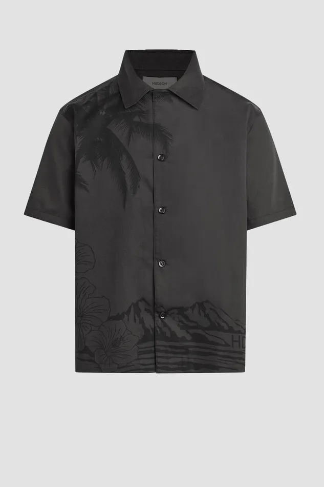 Tops and Sweaters Men Hudson Jeans Camp Shirt Night Palm Tops and Sweaters Men Hudson Jeans Camp Shirt Night Palm