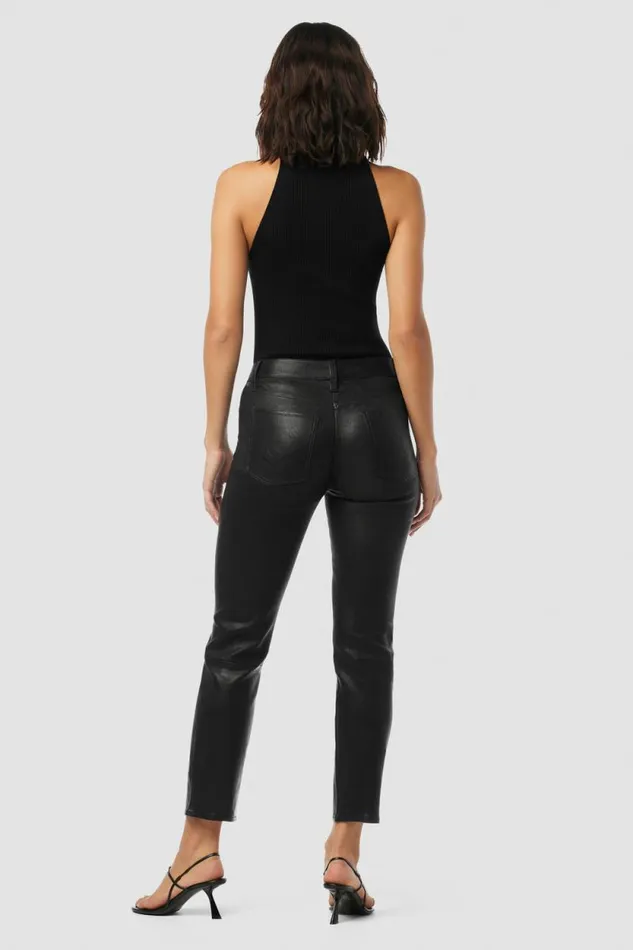 Tops and Sweaters Women Hudson Jeans Mock Neck Keyhole Racer Tank Black Tops and Sweaters Women Hudson Jeans Mock Neck Keyhole Racer Tank Black