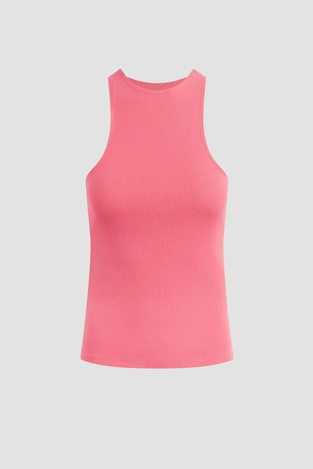 Tops and Sweaters Women Hudson Jeans Racer Tank Party Punch Tops and Sweaters Women Hudson Jeans Racer Tank Party Punch
