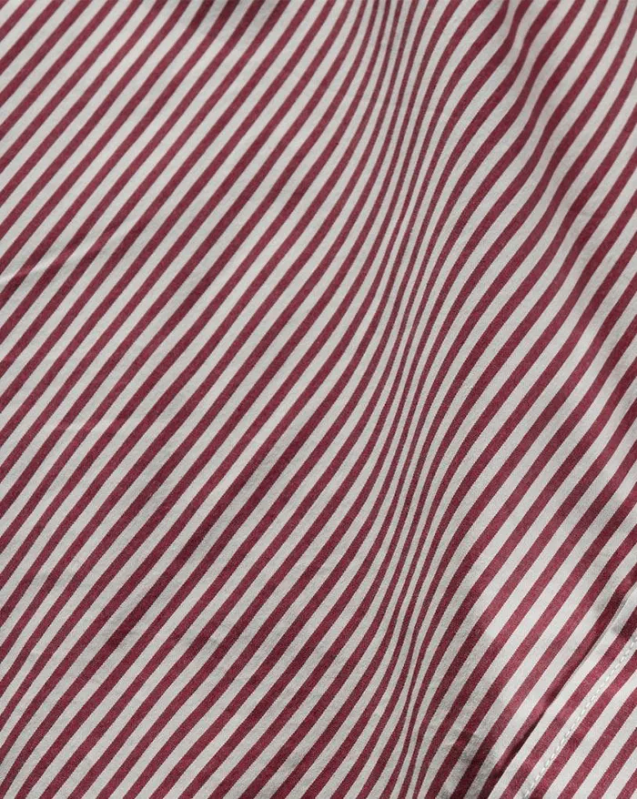 Tops and Tees Shop Veronica Beard Libby Striped Poplin ButtonDown Shirt Dark Raspberryoff White