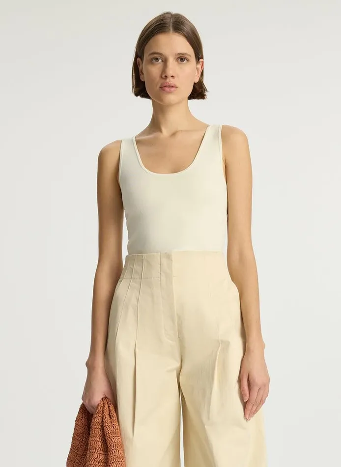 Tops Women ALC Cleo Compact Knit Top Bone