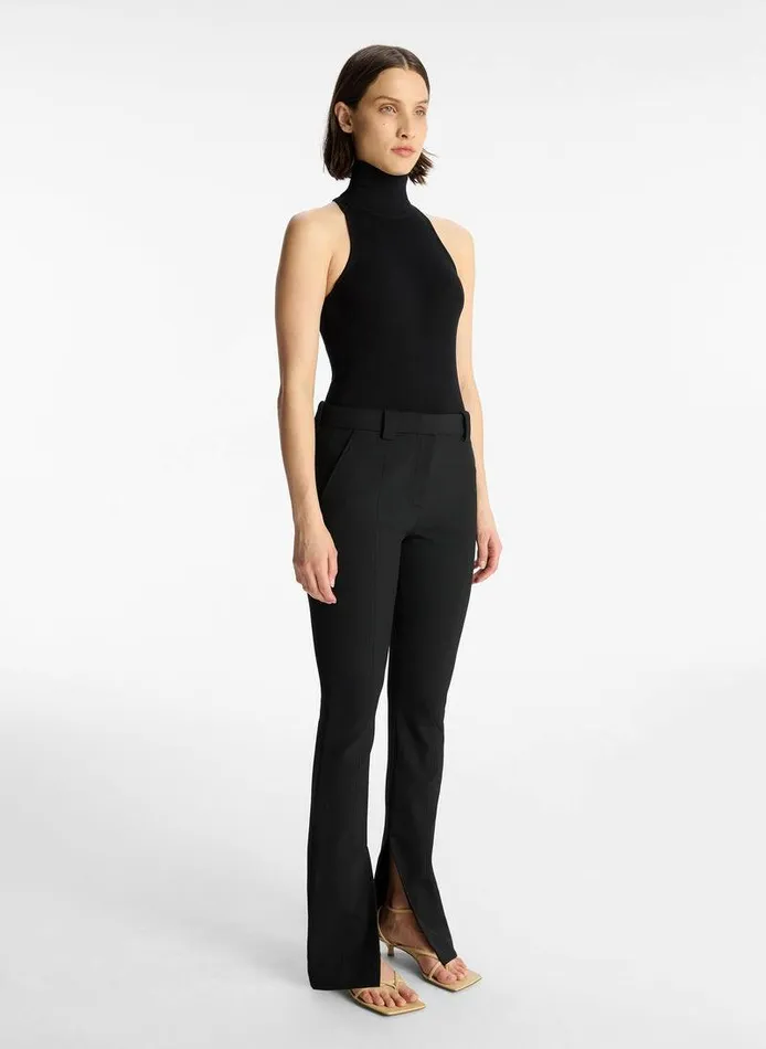 Tops Women ALC Paltrow Cotton Knit Top Black