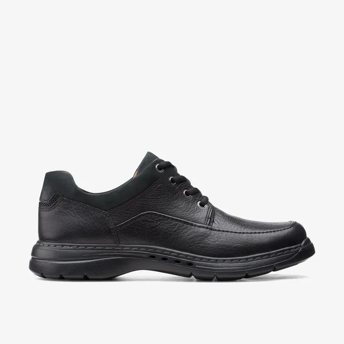 Un Brawley Lace Black Leather Men Clarks Casual Dress Shoes
