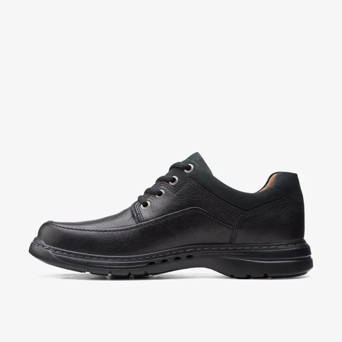 Un Brawley Lace Black Leather Men Clarks Casual Dress Shoes