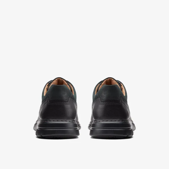 Un Brawley Lace Black Leather Men Clarks Casual Dress Shoes
