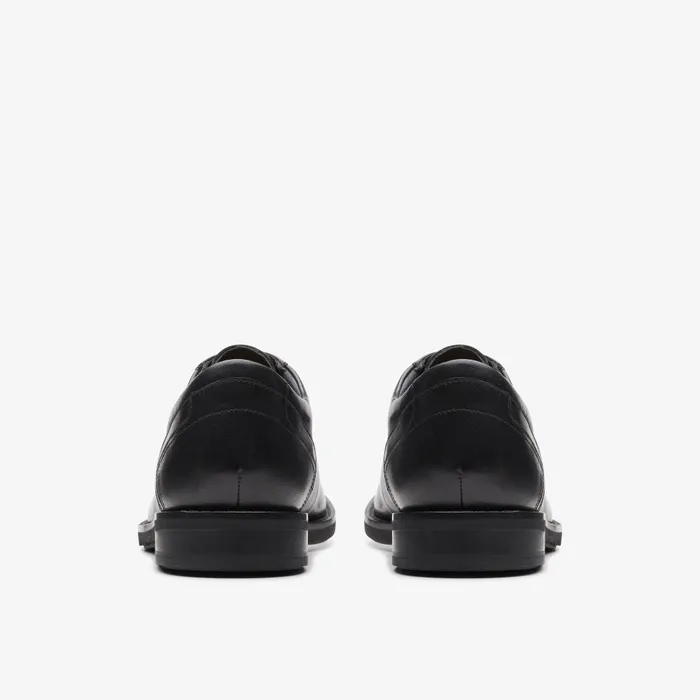 Un Hugh Lace Black Leather Men Clarks Dress Shoes