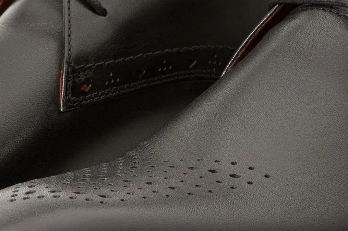 Vinci Leather Boots The Dessalines Black Leather Chukka Brogue Dress Boot 8211 Men