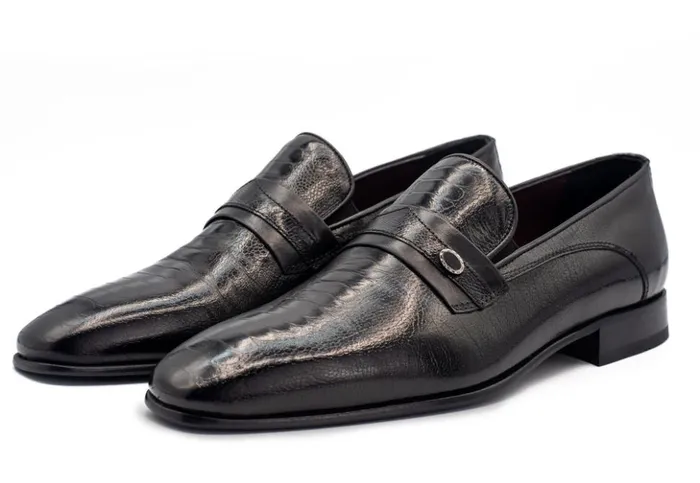 Vinci Leather Dress Shoes The Bangkok Black Penny Loafer Shoe 8211 Men