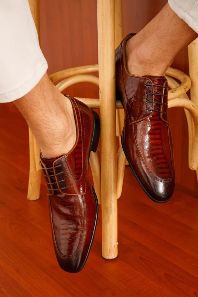 Vinci Leather Dress Shoes The Martin Tan Leather Derby Shoe 8211 Men