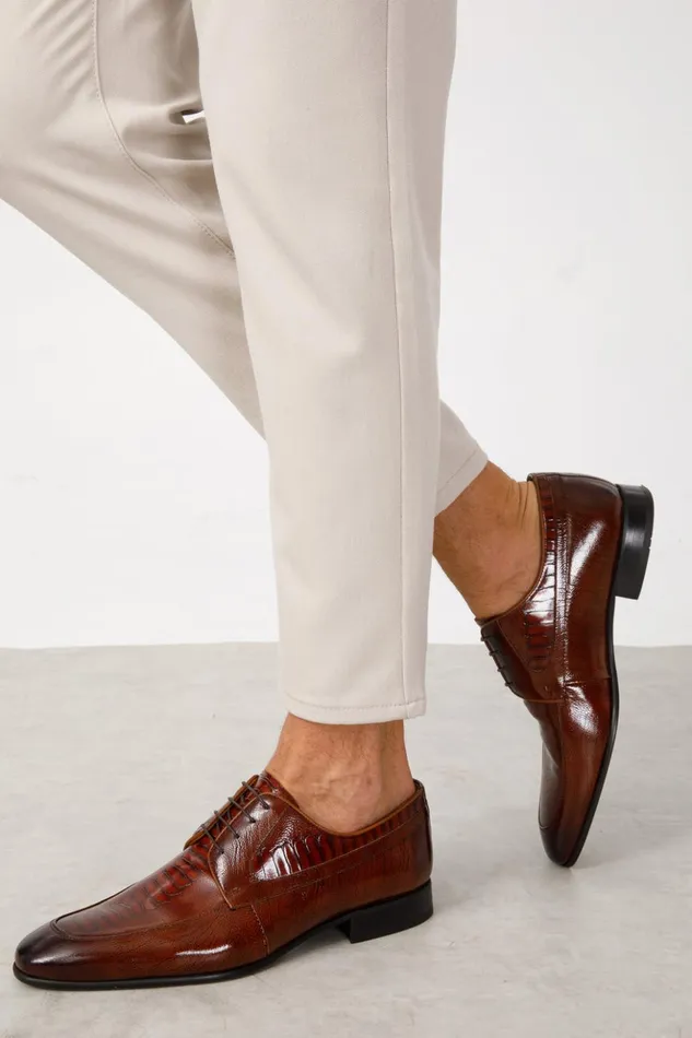 Vinci Leather Dress Shoes The Martin Tan Leather Derby Shoe 8211 Men