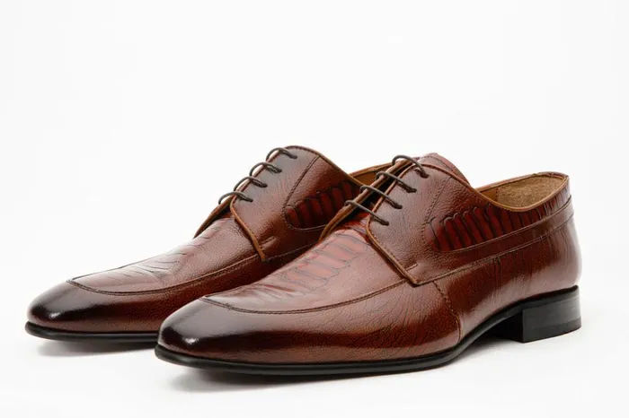 Vinci Leather Dress Shoes The Martin Tan Leather Derby Shoe 8211 Men