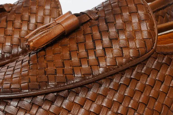 Vinci Leather Dress Shoes The Mclean Shoe Tan Woven Tassel Loafer Shoe 8211 Men