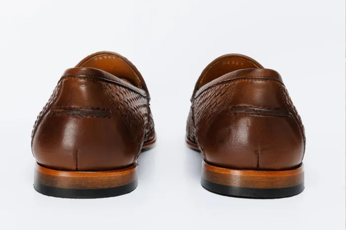 Vinci Leather Dress Shoes The Mclean Shoe Tan Woven Tassel Loafer Shoe 8211 Men