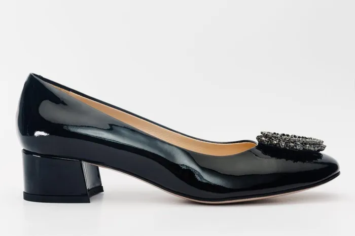 Vinci Leather Heels The Danish Black Patent Leather Block Heel Pump Shoe 8211 Women Vinci Leather Heels The Danish Black Patent Leather Block Heel Pump Shoe 8211 Women