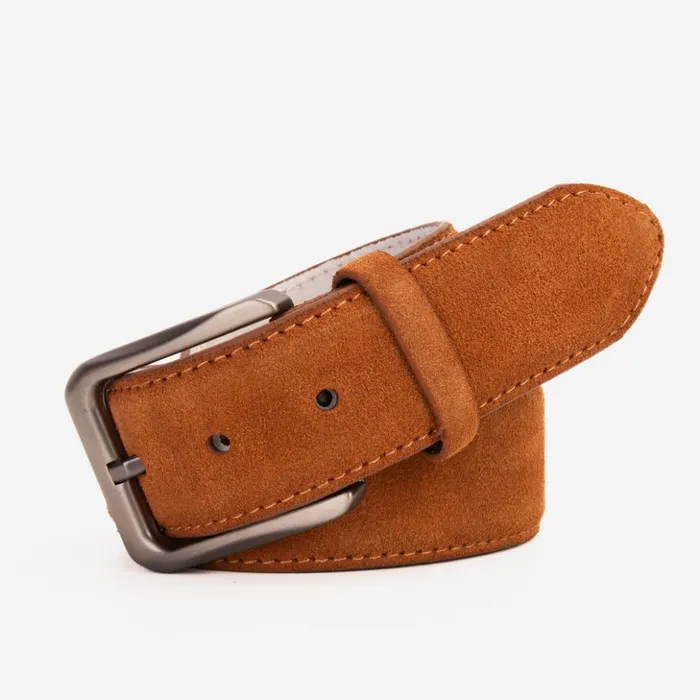 Vinci Leather Leather Belts The Lazio Tan Suede Leather Belt 8211 Men
