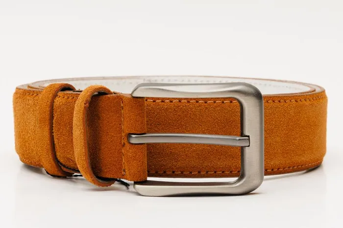 Vinci Leather Leather Belts The Lazio Tan Suede Leather Belt 8211 Men