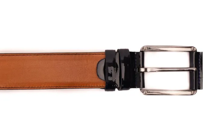 Vinci Leather Leather Belts The Maratea Tan and Navy Leather Belt 8211 Men