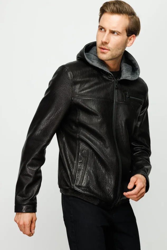 Vinci Leather Leather Jackets The Byron Ribi Black Leather Jacket 8211 Men