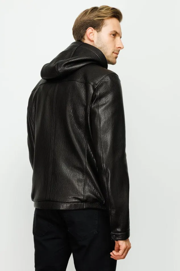 Vinci Leather Leather Jackets The Byron Ribi Black Leather Jacket 8211 Men