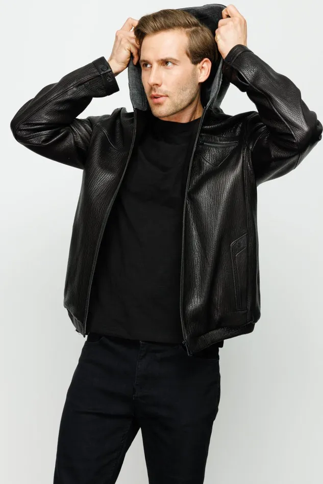 Vinci Leather Leather Jackets The Byron Ribi Black Leather Jacket 8211 Men