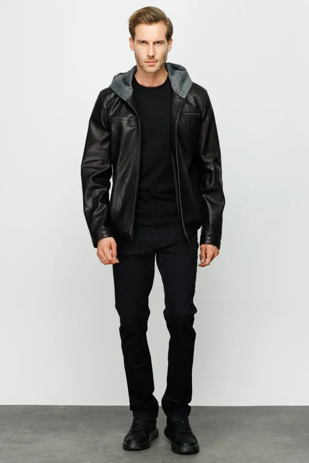 Vinci Leather Leather Jackets The Byron Ribi Black Leather Jacket 8211 Men