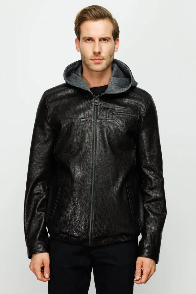 Vinci Leather Leather Jackets The Byron Ribi Black Leather Jacket 8211 Men