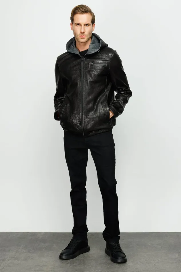 Vinci Leather Leather Jackets The Byron Ribi Black Leather Jacket 8211 Men