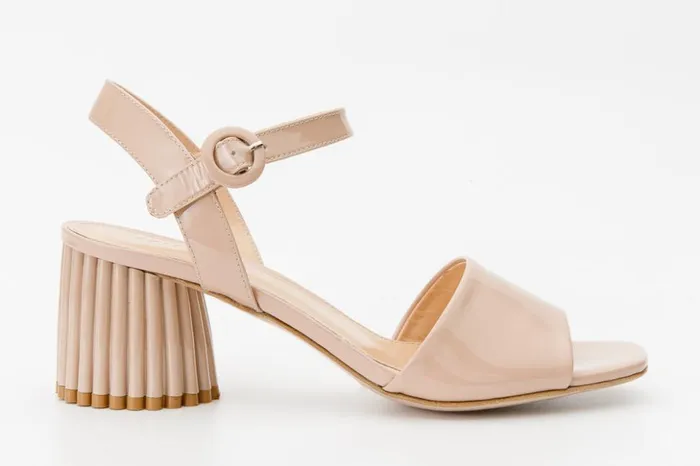Vinci Leather Sandals The Bamba Cream Patent Leather Sandal 8211 Women