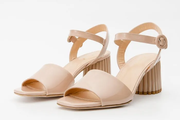 Vinci Leather Sandals The Bamba Cream Patent Leather Sandal 8211 Women