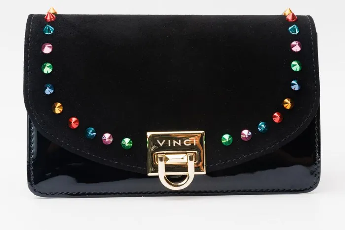 Vinci Leather Sandals The Caris Black Leather Handbag 8211 Women
