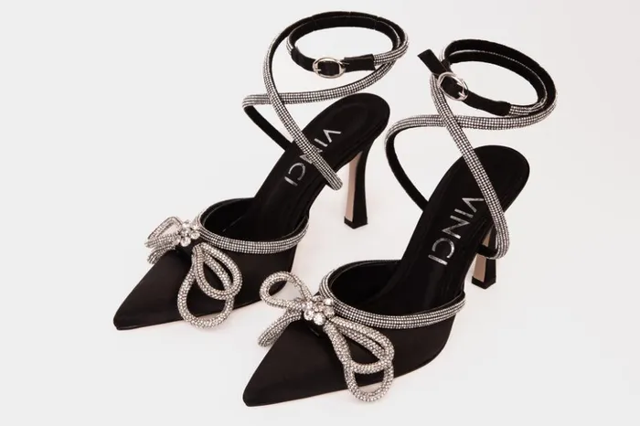 Vinci Leather Sandals The Floransa Black Leather Pointy Toe Ankle Strap Sandal 8211 Women